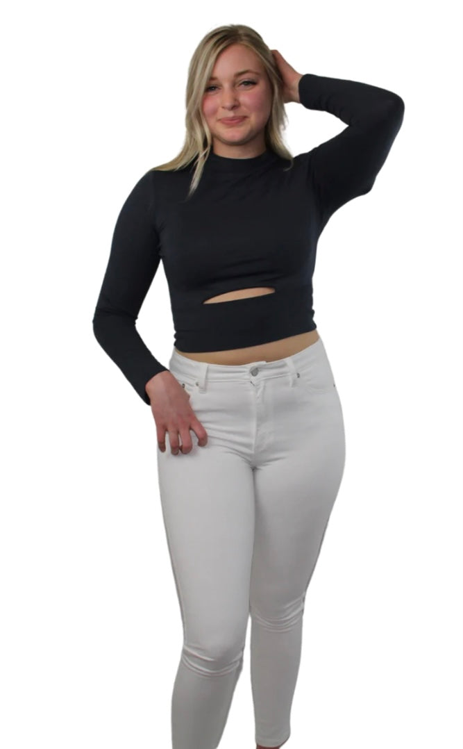 The Madison White Skinny Pant