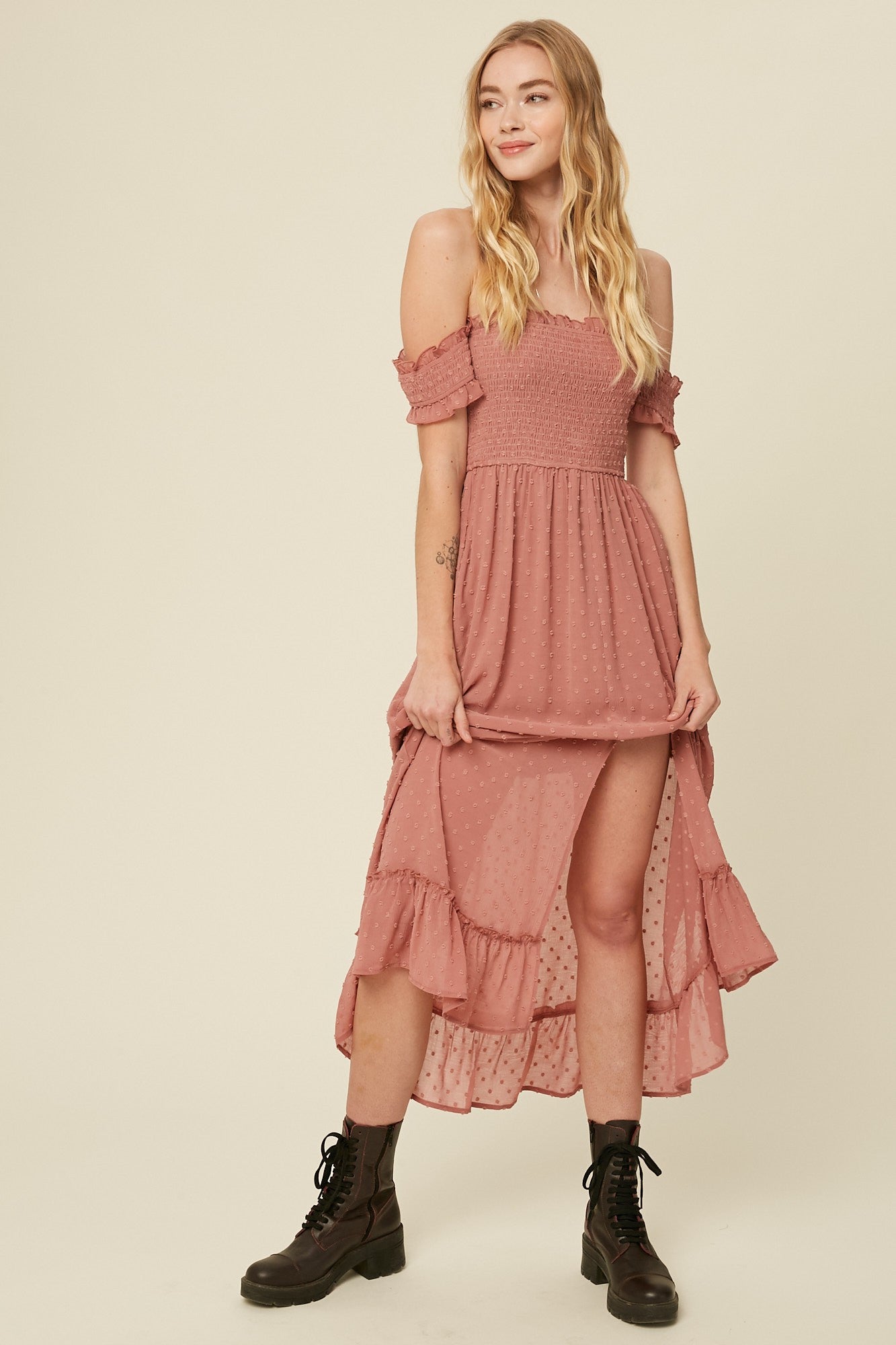 The Ashley Off The Shoulder Dress