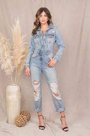 The Presley Denim Jumpsuit