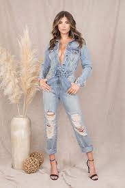 The Presley Denim Jumpsuit